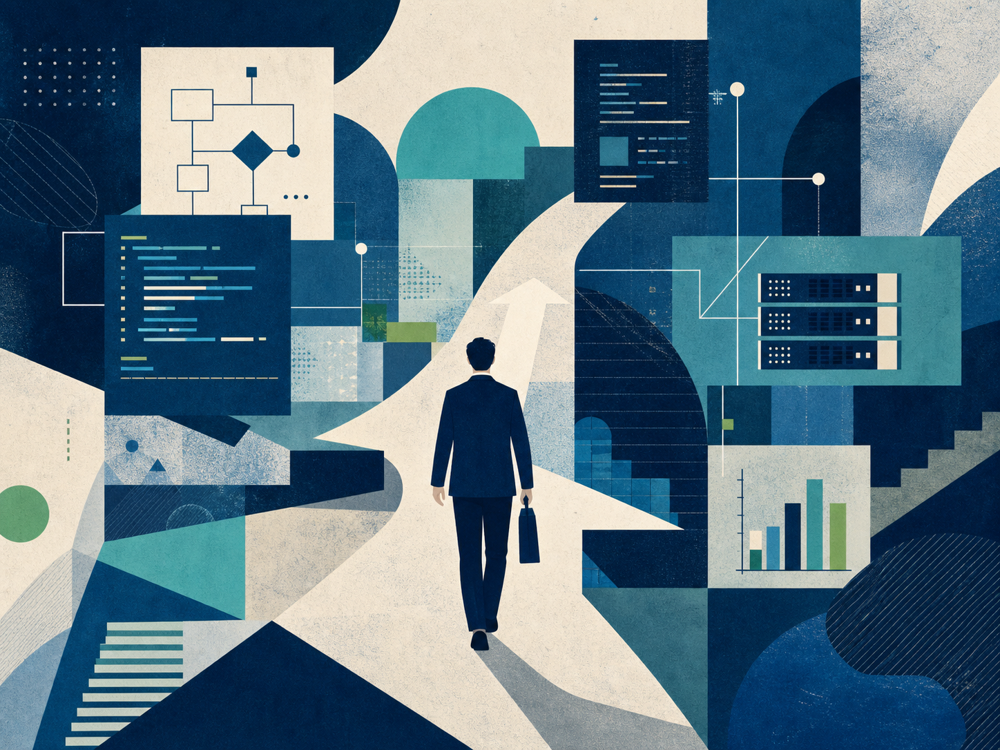 Career recruitment news illustration