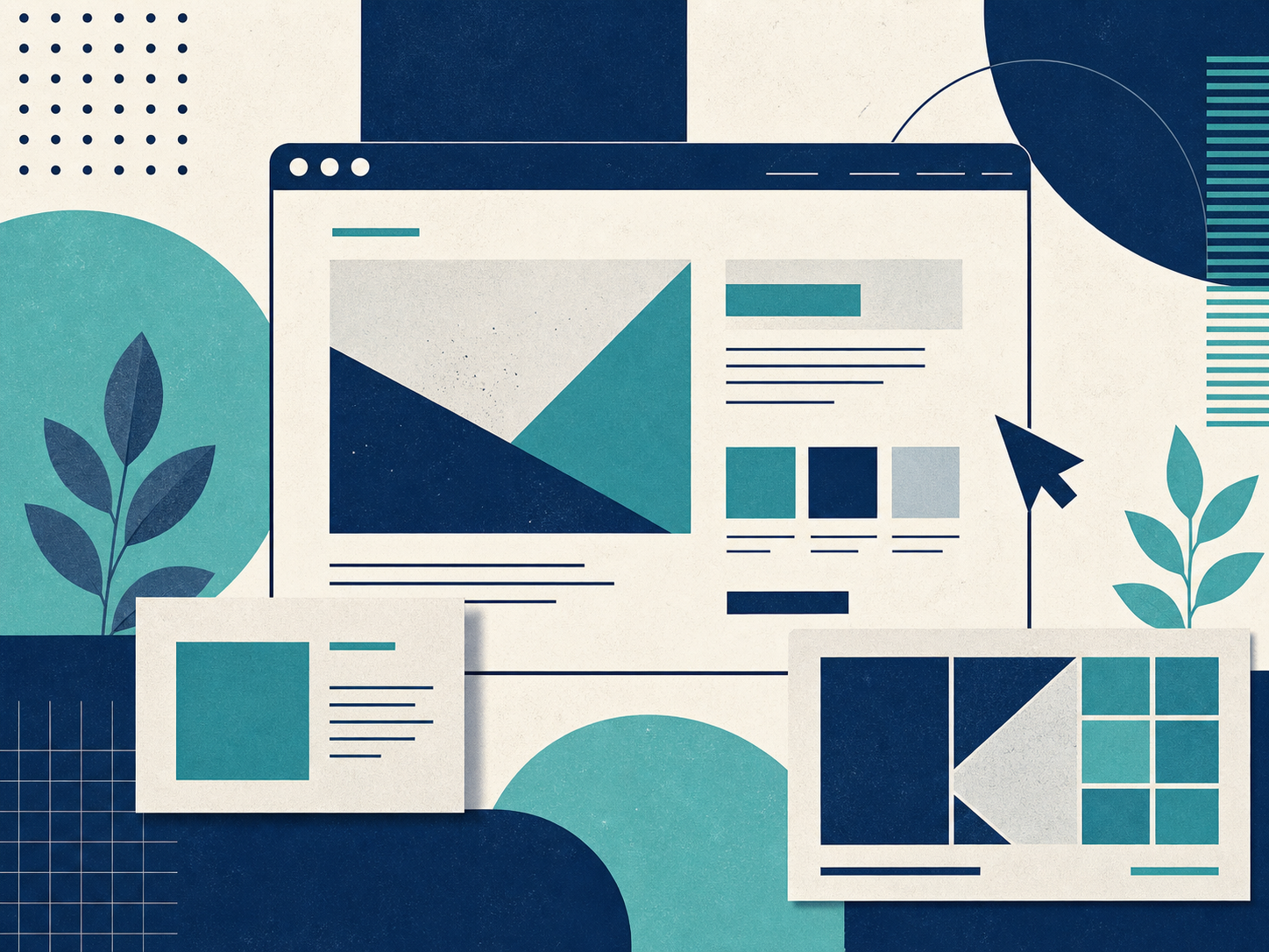 Website renewal news illustration